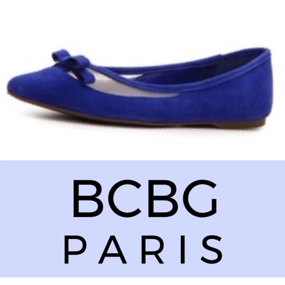 🥿Womens BCBG Royal Blue Suede Flats Shoes - Picture 2 of 6